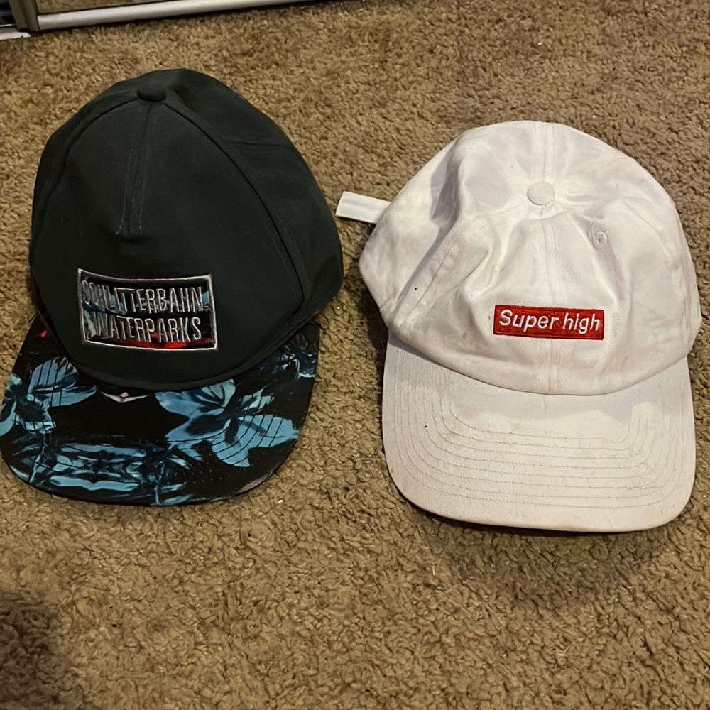 Spenser’s super high hat & schlitterbahn waterpark hat